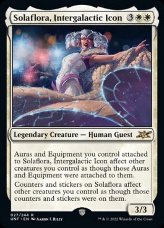 Solaflora, Intergalactic Icon [Unfinity] Magic: The Gathering