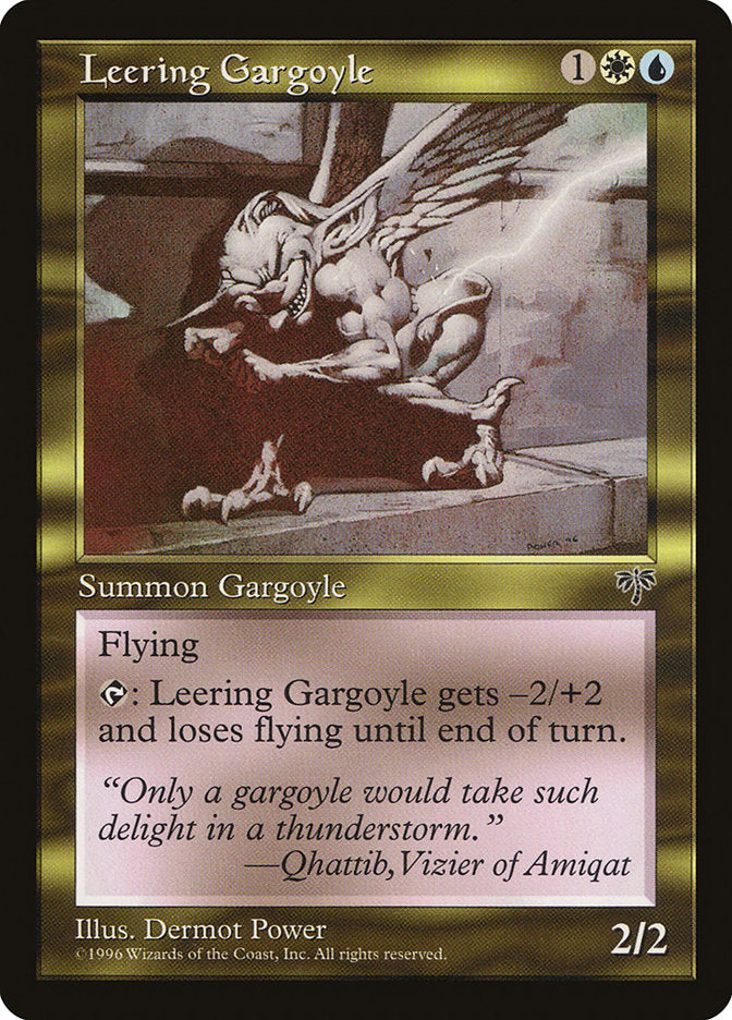 Leering Gargoyle [Mirage] Magic: The Gathering