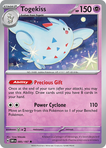 Togekiss (085/197) [Scarlet & Violet: Obsidian Flames] - Pokemon Cards For Your TCG Needs!
