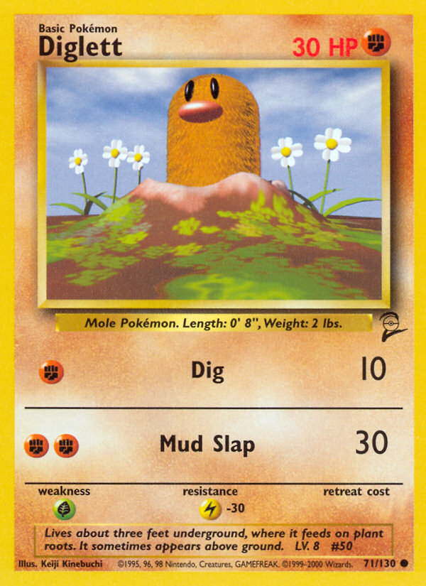 Diglett (71/130) [Base Set 2] Pokémon