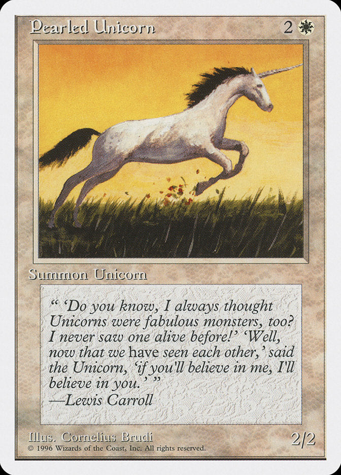 Pearled Unicorn [Introductory Two-Player Set] Magic: The Gathering