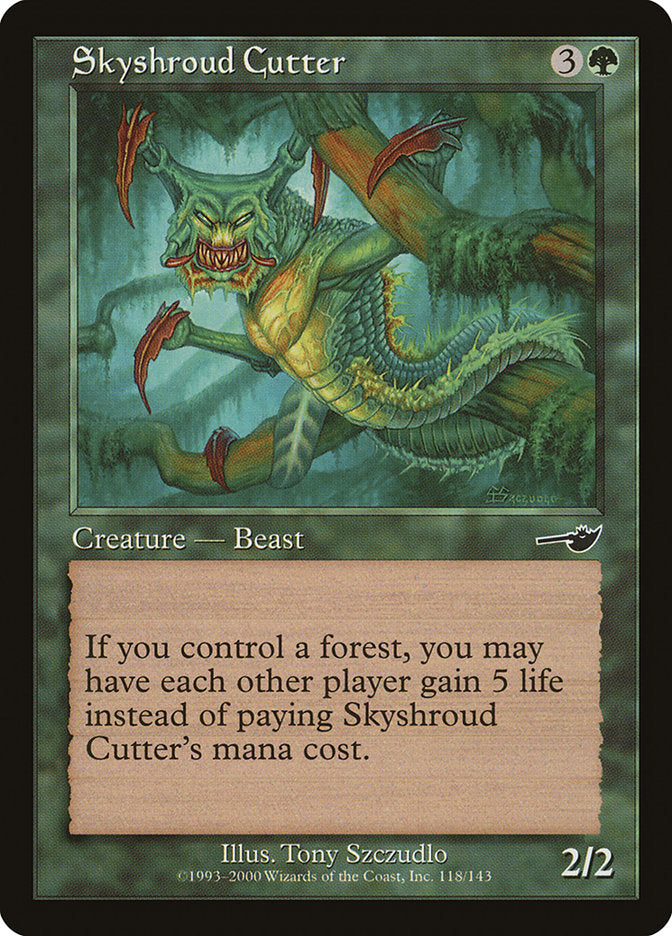 Skyshroud Cutter [Nemesis] Magic: The Gathering
