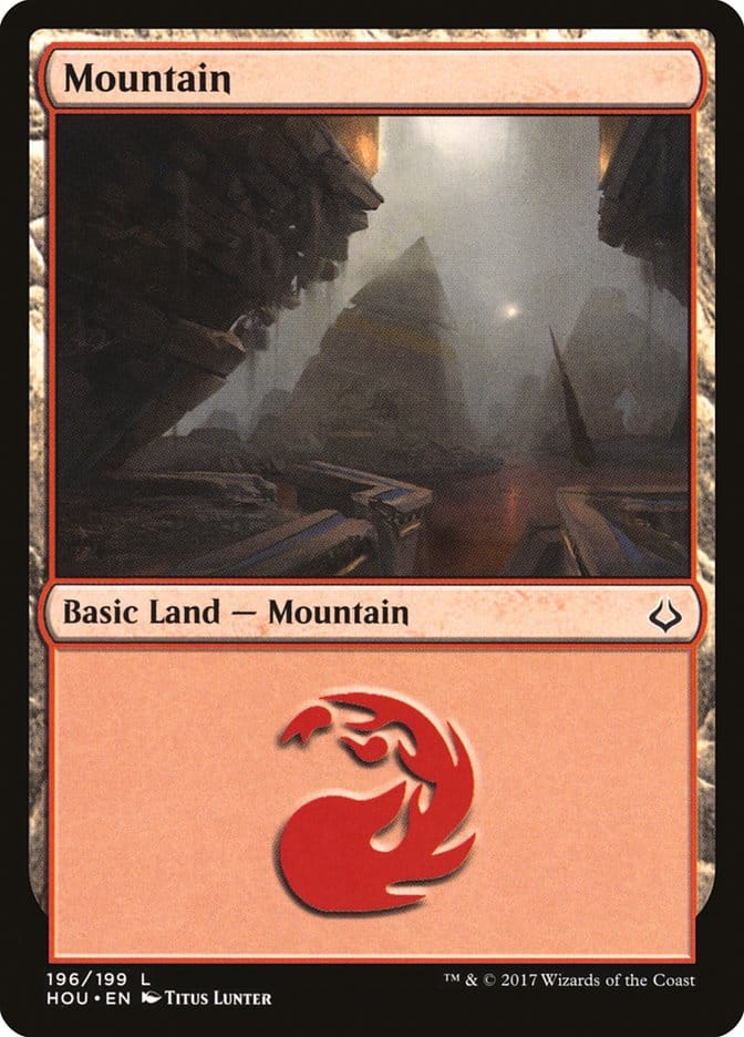 Mountain (196) [Hour of Devastation] Magic: The Gathering