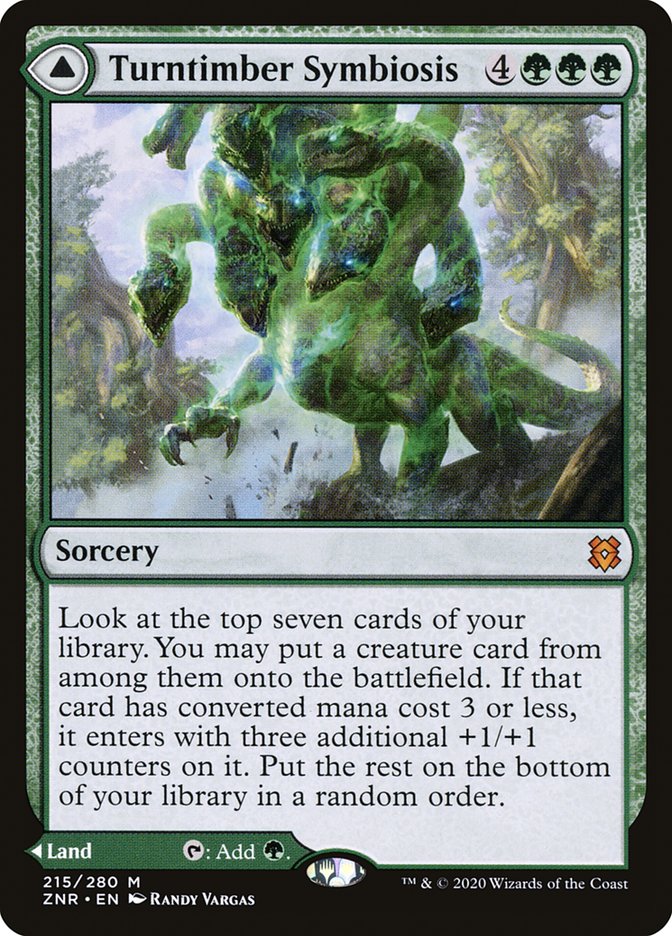 Turntimber Symbiosis // Turntimber, Serpentine Wood [Zendikar Rising] Magic: The Gathering