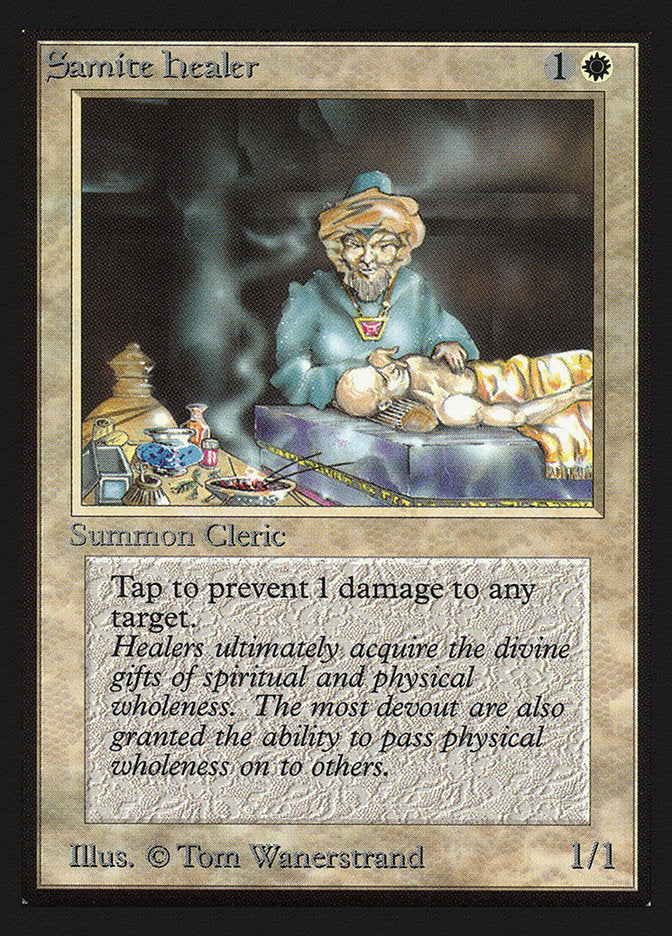 Samite Healer [International Collectors' Edition] Magic: The Gathering