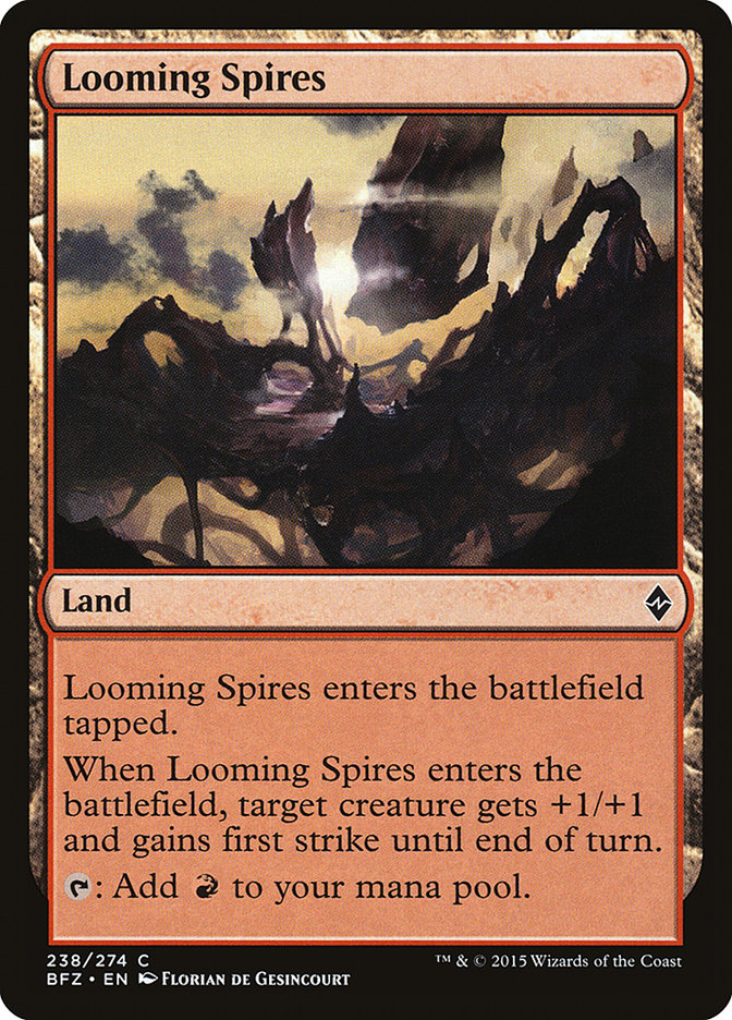 Looming Spires [Battle for Zendikar] Magic: The Gathering