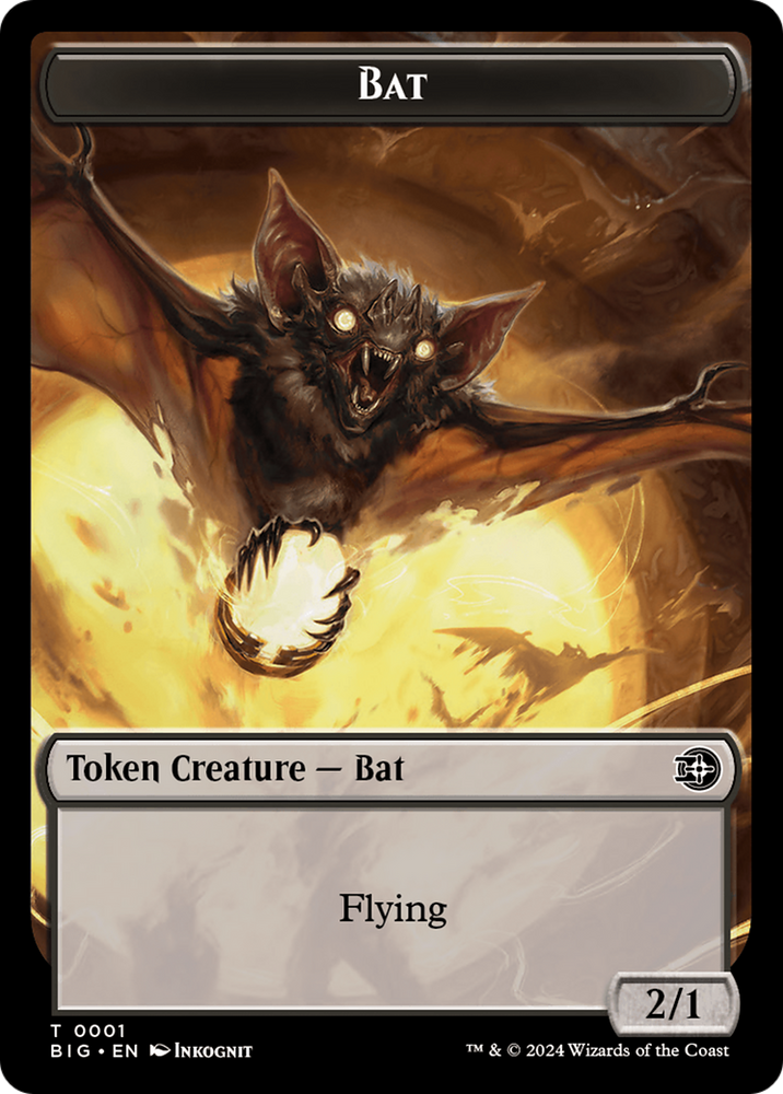 Bat Token [Outlaws of Thunder Junction: The Big Score Tokens] Magic: The Gathering