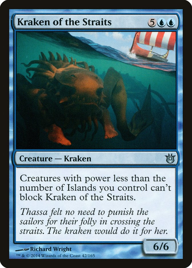 Kraken of the Straits [Born of the Gods] Magic: The Gathering