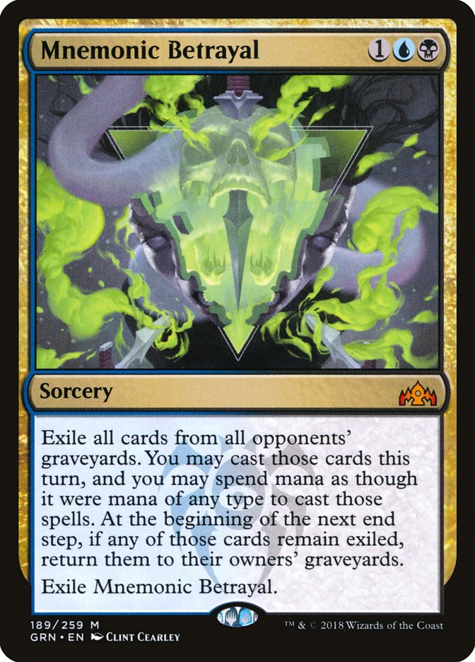 Mnemonic Betrayal [Guilds of Ravnica] Magic: The Gathering