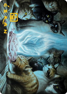 Can't Stay Away Art Card (Gold-Stamped Signature) [Innistrad: Midnight Hunt Art Series] Magic: The Gathering