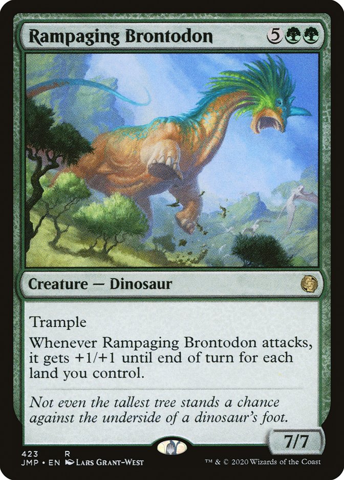Rampaging Brontodon [Jumpstart] Magic: The Gathering