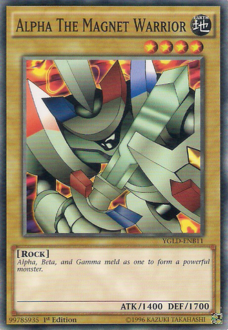 Alpha The Magnet Warrior [YGLD-ENB11] Common Yu-Gi-Oh!