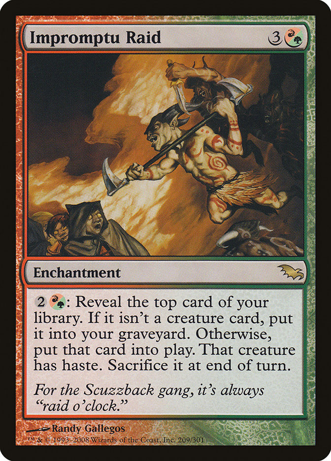 Impromptu Raid [Shadowmoor] Magic: The Gathering