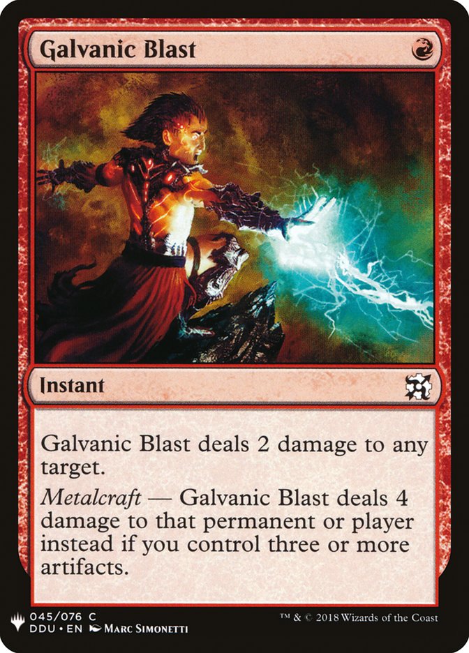 Galvanic Blast [Mystery Booster] Magic: The Gathering