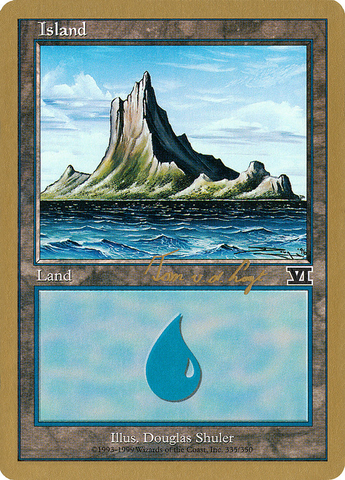 Island (tvdl335) (Tom van de Logt) [World Championship Decks 2000] Magic: The Gathering