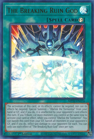 The Breaking Ruin God [MP22-EN274] Ultra Rare - Yugioh Cards For Your TCG Needs!