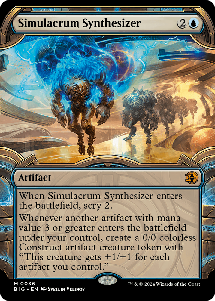 Simulacrum Synthesizer (Showcase) [Outlaws of Thunder Junction: The Big Score] Magic: The Gathering