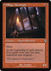 Village Messenger // Moonrise Intruder (Retro Frame) [Innistrad Remastered] Magic: The Gathering