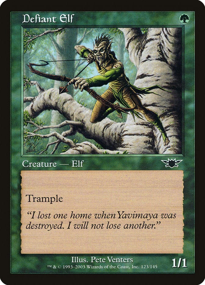 Defiant Elf [Legions] Magic: The Gathering