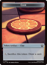 Monk // Clue (0017) Double-Sided Token [Avatar: The Last Airbender Tokens] Magic: The Gathering