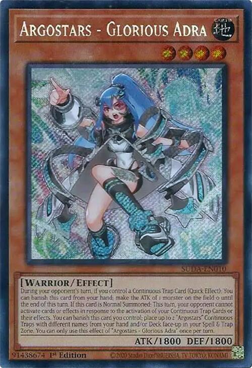 Argostars - Glorious Adra [SUDA-EN010] Secret Rare - Yugioh Cards For Your TCG Needs!