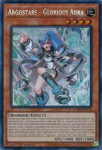 Argostars - Glorious Adra [SUDA-EN010] Secret Rare - Yugioh Cards For Your TCG Needs!