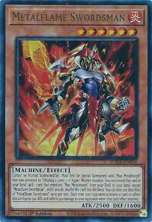 Metalflame Swordsman [SUDA-EN014] Ultra Rare - Yugioh Cards For Your TCG Needs!