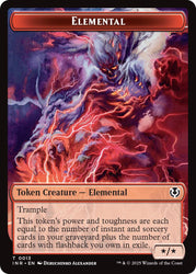 Elemental // Human (0014) Double-Sided Token [Innistrad Remastered Tokens] Magic: The Gathering