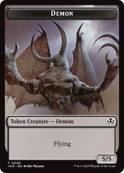 Demon // Human Cleric Double-Sided Token [Innistrad Remastered Tokens] Magic: The Gathering