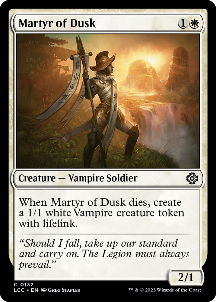 Martyr of Dusk [The Lost Caverns of Ixalan Commander] Magic: The Gathering