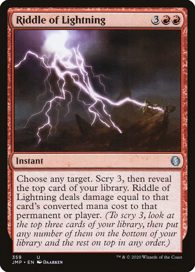 Riddle of Lightning [Jumpstart] Magic: The Gathering