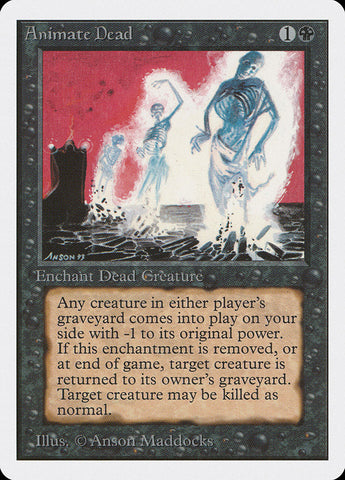 Animate Dead [Unlimited Edition] Magic: The Gathering