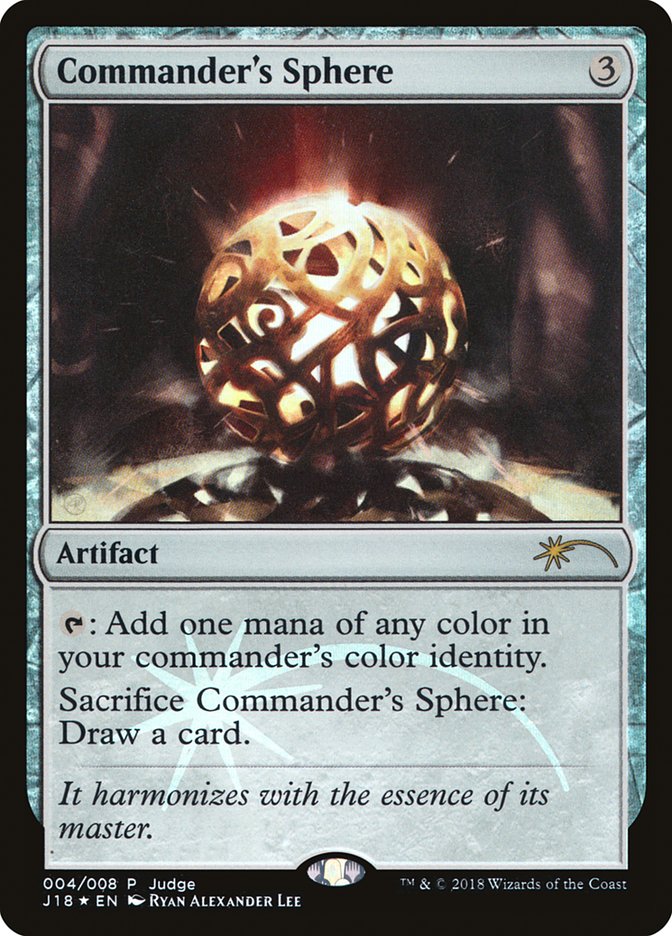 Commander's Sphere [Judge Gift Cards 2018] Magic: The Gathering