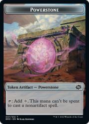 Copy // Powerstone Double-Sided Token [The Brothers' War Commander Tokens] Magic: The Gathering