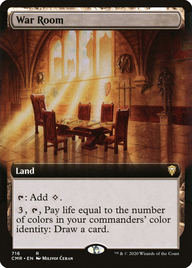War Room (Extended Art) [Commander Legends] Magic: The Gathering