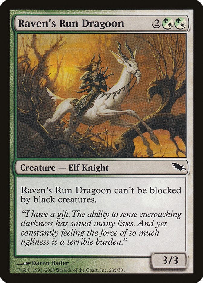 Raven's Run Dragoon [Shadowmoor] Magic: The Gathering