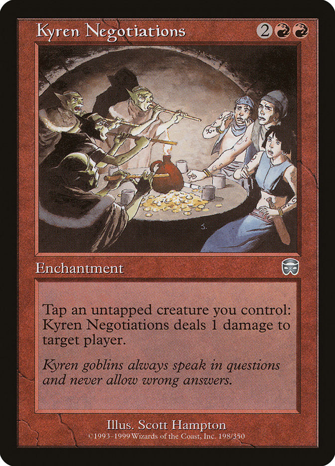 Kyren Negotiations [Mercadian Masques] Magic: The Gathering