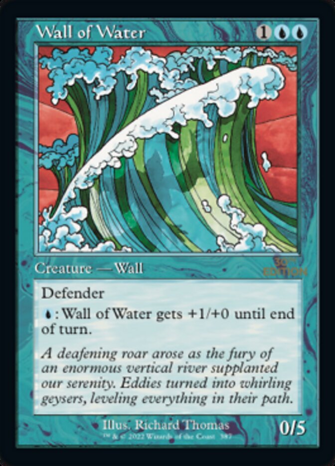 Wall of Water (Retro) [30th Anniversary Edition] Magic: The Gathering