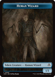 Human Wizard // Emblem - Jace, Unraveler of Secrets Double-Sided Token [Innistrad Remastered Tokens] Magic: The Gathering
