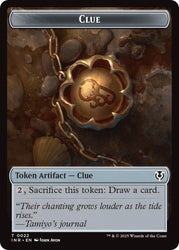 Clue // Clue Double-Sided Token [Innistrad Remastered Tokens] Magic: The Gathering