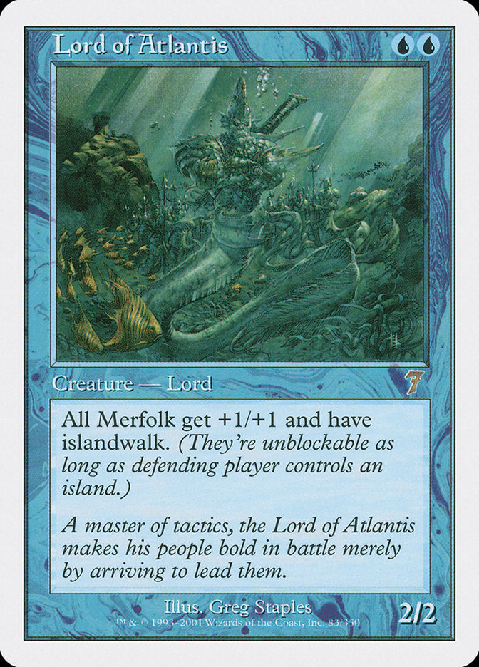 Lord of Atlantis [Seventh Edition] Magic: The Gathering