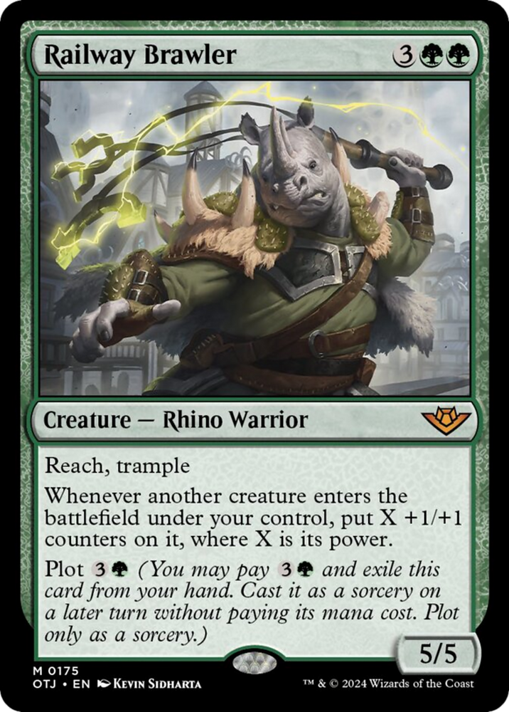 Railway Brawler [Outlaws of Thunder Junction] Magic: The Gathering