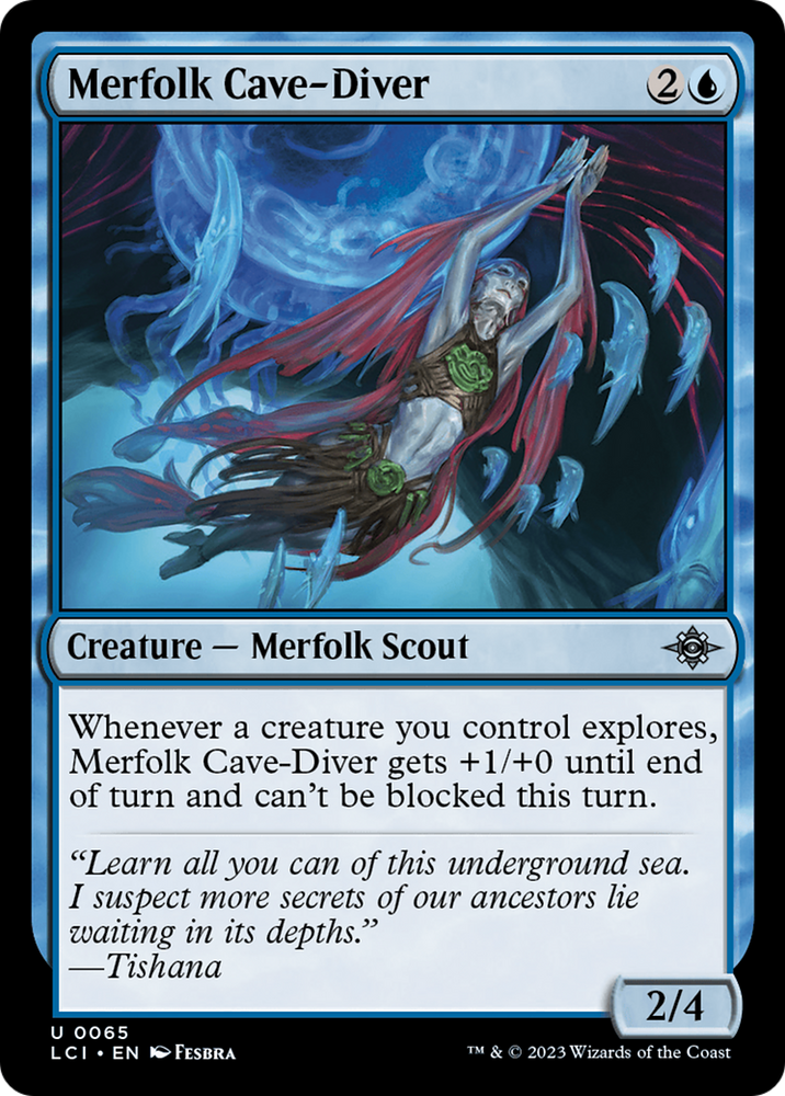Merfolk Cave-Diver [The Lost Caverns of Ixalan] Magic: The Gathering