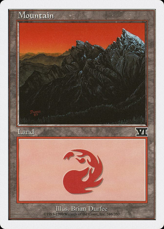 Mountain (346) [Classic Sixth Edition] Magic: The Gathering