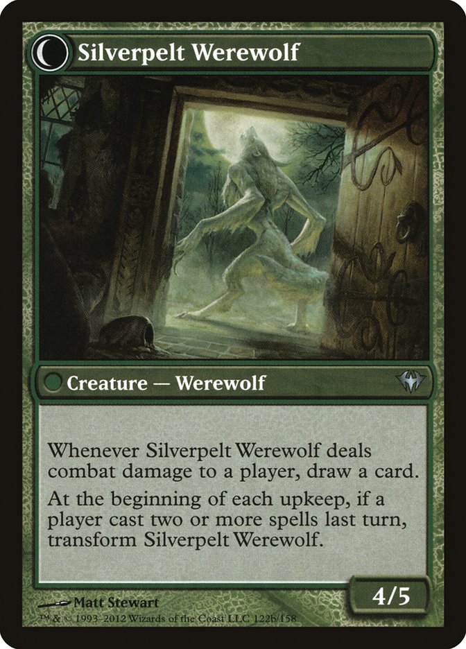 Lambholt Elder // Silverpelt Werewolf [Dark Ascension] Magic: The Gathering