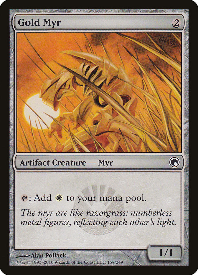 Gold Myr [Scars of Mirrodin] Magic: The Gathering