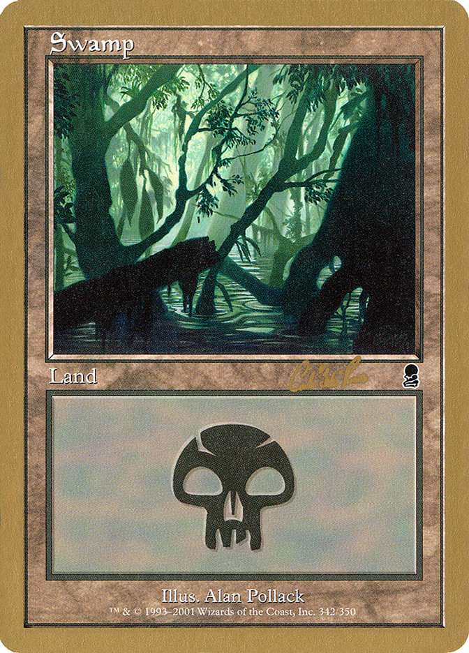 Swamp (cr342) (Carlos Romao) [World Championship Decks 2002] Magic: The Gathering