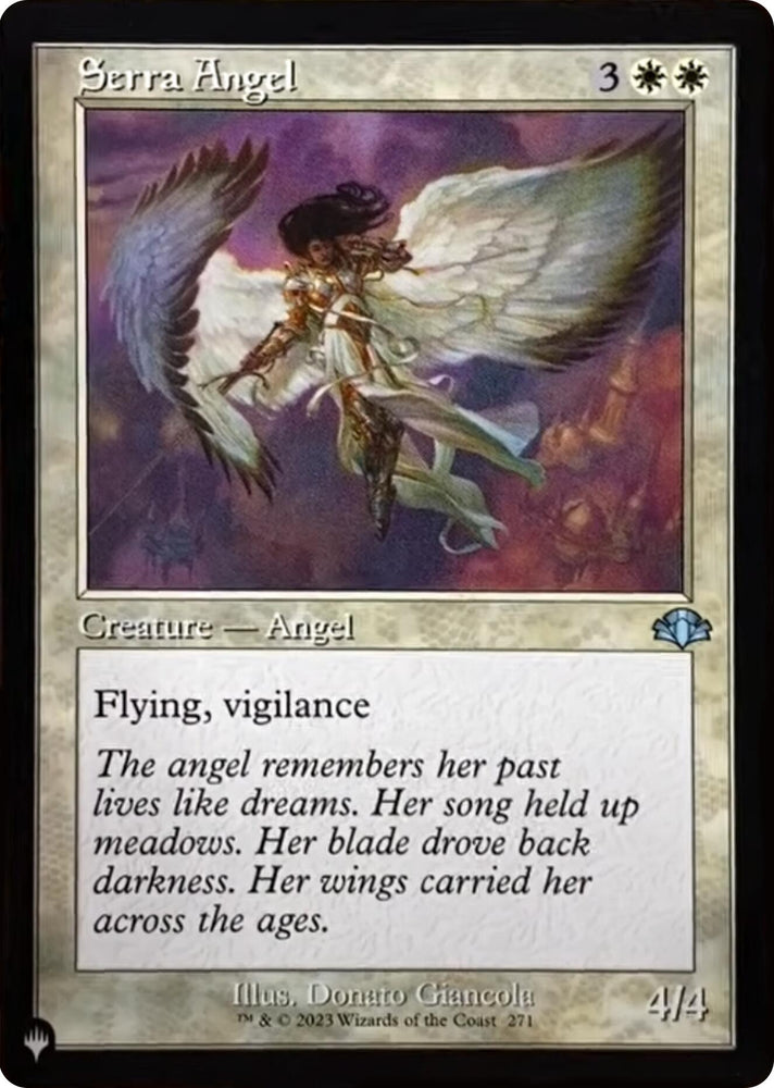 Serra Angel (Retro Frame) [The List] Magic: The Gathering