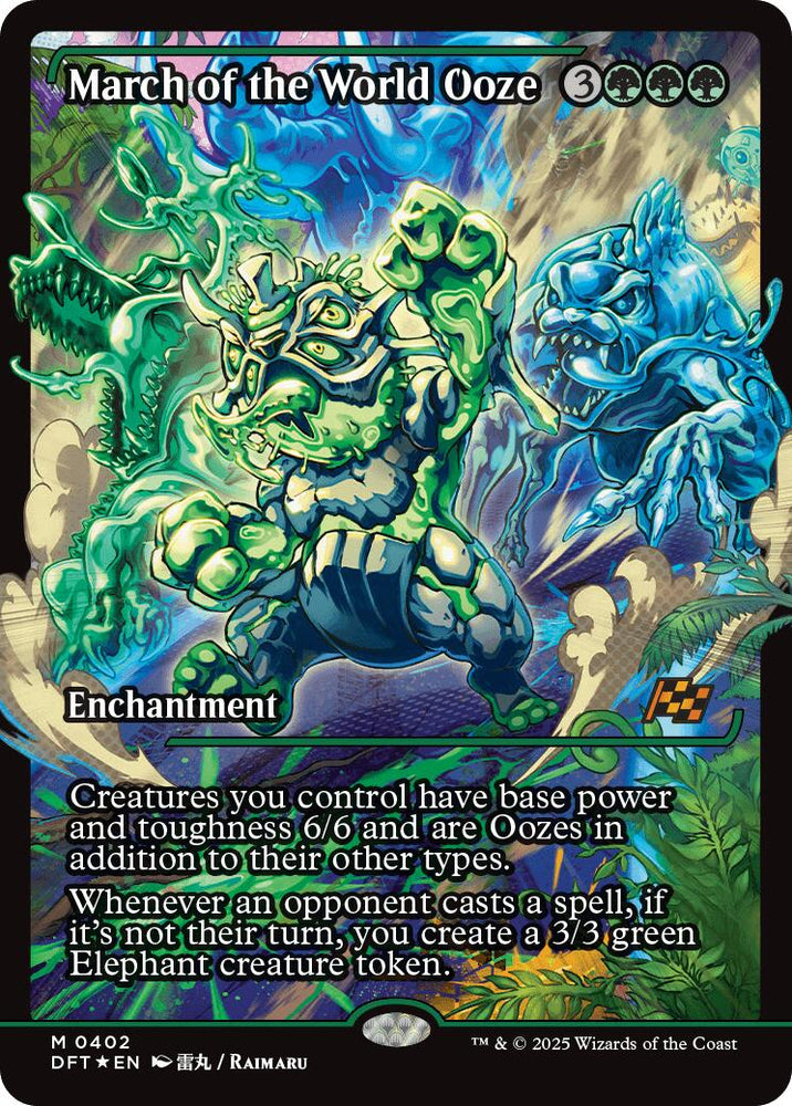 March of the World Ooze (Showcase) (Japanese) [Aetherdrift] Magic: The Gathering