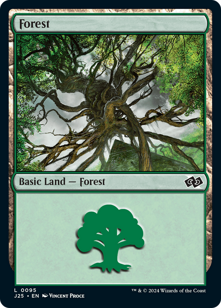 Forest (95) [Foundations Jumpstart] Magic: The Gathering